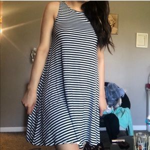 Black n White Stripped Dress